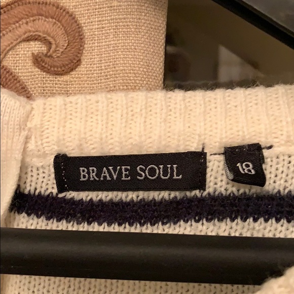 ASOS Brave Soul zip back striped sweater - Picture 3 of 4